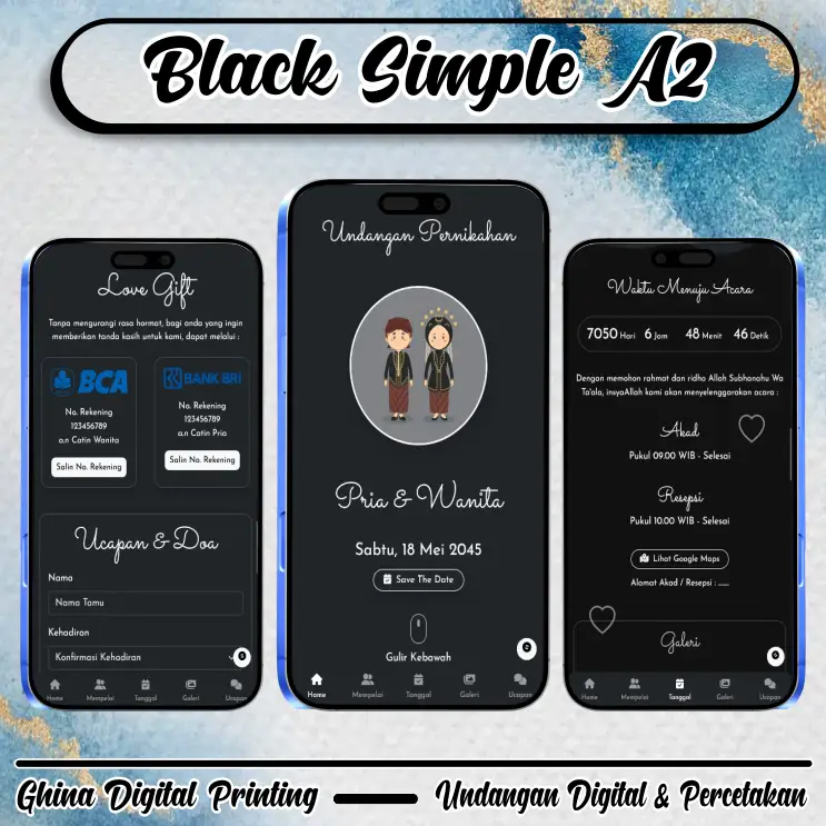 Black Simple A2